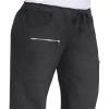 KOI Lite 721 Women's Peace Pant Heather Charcoal 2XLT,XX-Large Plus Tall view 3