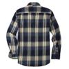 Alex Vando Mens Button Down Shirts Regular Fit Long Sleeve Casual Plaid Flannel Shirt,Navy/Yellow,M view 2