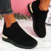 Women's Orthopedic Breathable Sneakers, Non-Slip Mesh Casual Fashion Tennis Running Sneakers 2023 New Walking Shoes with Arch Support, Premium Fashion Sneaker Comfortable Walking Shoes (Black #6, 9) view 1
