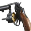 HFC Airsoft Gas Powered Steel Revolver Pistol w/ 6 BB Shells (Black) view 4