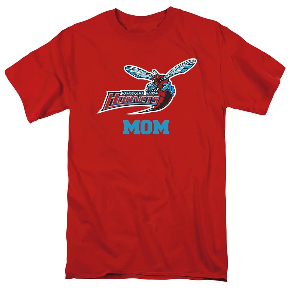 Delaware State University Official Mom Unisex Adult T Shirt, Red, 3X-Large