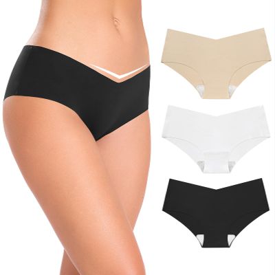 Altheanray Womens Underwear Seamless Bikini Underwear for Women Silky Panties Cheeky Invisible HipsterAWB833XL-3Pack