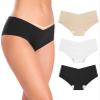 Altheanray Womens Underwear Seamless Bikini Underwear for Women Silky Panties Cheeky Invisible HipsterAWB833XL-3Pack view 1