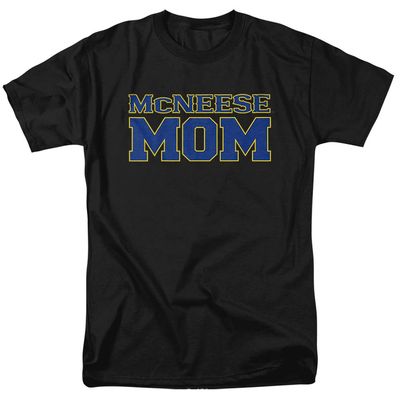 Mcneese State University Official Mom Unisex Adult T Shirt, Black, X-Large