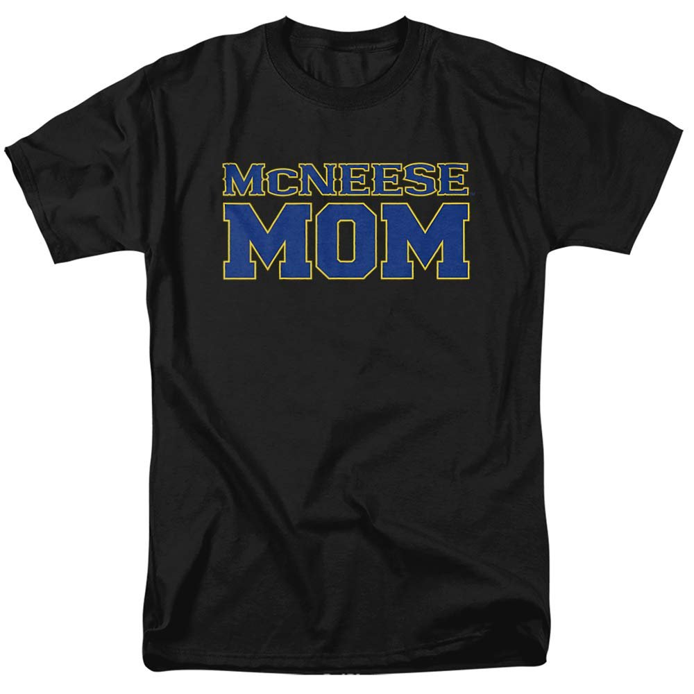 Mcneese State University Official Mom Unisex Adult T Shirt, Black, X-Large