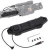 Fineonly Dual Remote Flashlight Pressure Switch Tactical Tape Switch with Tactical Light Plug and 2.5mm Plug Double Switch Control Light for Flashlight M300 M600 PEQ15 Airsoft and DBAL Series view 1