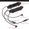 Fineonly Dual Remote Flashlight Pressure Switch Tactical Tape Switch with Tactical Light Plug and 2.5mm Plug Double Switch Control Light for Flashlight M300 M600 PEQ15 Airsoft and DBAL Series view 4