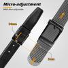 JUKMO Men's Ratchet Tactical Belt, 1.5" Nylon Web Work Belt with Automatic Slide Buckle, Adjustable Trim to Fit (Grey, X-Large) view 3