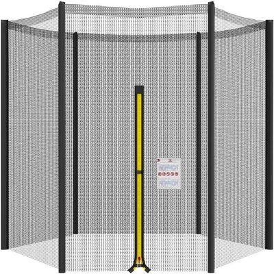 EkiDaz Trampoline Net Replacement Safety Enclosure Surround Netting Accessory for Round Trampoline (Size: 5 ft, 6 Poles, 1.5 m)