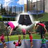 EkiDaz Trampoline Net Replacement Safety Enclosure Surround Netting Accessory for Round Trampoline (Size: 5 ft, 6 Poles, 1.5 m) view 3