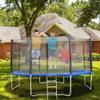 EkiDaz Trampoline Net Replacement Safety Enclosure Surround Netting Accessory for Round Trampoline (Size: 5 ft, 6 Poles, 1.5 m) view 4