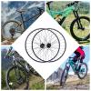 27.5/29Inch Mountain Bike Wheelset, Aluminum Alloy Bike Wheels, Rim Disc Brake Wheelset(27.5 inch, Black) view 3