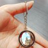 Etomey France Marseille Keychain Car Keys Decoration Accessories Double Sided Rotating Crystal Key Chain Souvenir Gift view 2
