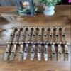 Blackperlcrafts Solid Brass Silver & Golden Horse Hames Knobs 8 Inch Long for Walking Sticks/Cane Tops Lot of 20 Pcs view 1