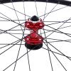 27.5/29Inch Mountain Bike Wheelset, Aluminum Alloy Bike Wheels, Rim Disc Brake MTB Wheelset, Quick Release Front & Rear Wheels Black Bike Wheels, Fit Cassette Bicycle Wheelset (27.5 inch, Red) view 4