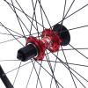 27.5/29Inch Mountain Bike Wheelset, Aluminum Alloy Bike Wheels, Rim Disc Brake MTB Wheelset, Quick Release Front & Rear Wheels Black Bike Wheels, Fit Cassette Bicycle Wheelset (29 inch, Red) view 4