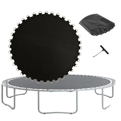 Replacement Trampoline Mat, High Elastic Round Trampoline Jumping Pad with Buckles, Fits 6 8 10 12 13 14 16ft Frame, Water-Resistant UV Resistant (14FT/84 Buckles)
