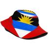 Antigua and Barbuda Flag Bucket Hat Packable Fashion Sun Cap Outdoor Flag Fisherman Hat for Women Men Boys Girls view 2