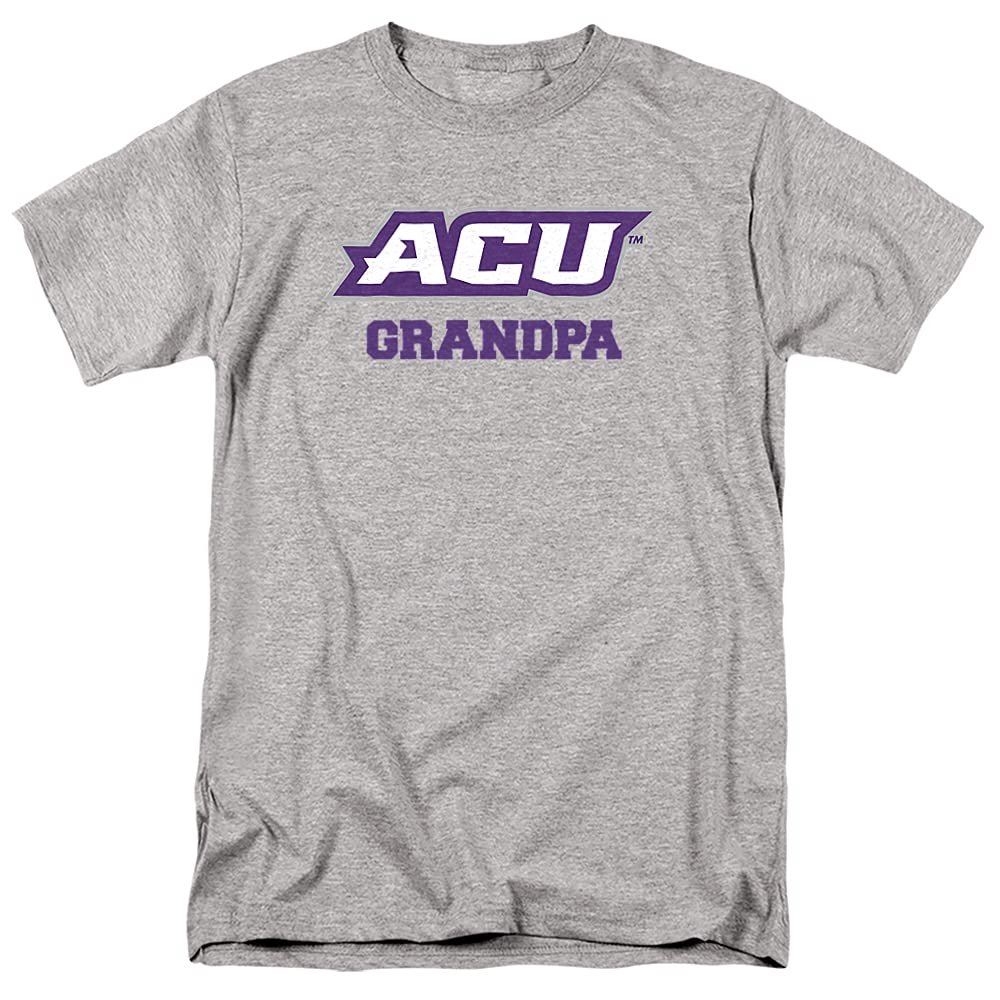 Abilene Christian University Official Grandpa Unisex Adult T Shirt, Athletic Heather, 3X-Large