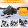 Tokept Snowmobile Cover, Fits Length 130" x 51" x 48", Black view 2