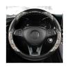 FUERU Car Steering Wheel Cover Set Universal Car Steering Wheel Cover Crystal Wood Grain Leather Elegant and Good for Car Interiors (Color : 3#) view 1