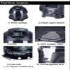 ACEXIER Tactical Military Ballistic Helmet Side Rail NVG Shroud Transfer Base Army Combat Airsoft Paintball Full Face Mask Helmet (Grey) view 4