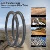24x1.95 Bike Tire,HUIOK Folding Replacement 24 Inch Bike Tire,Cushioned and Comfortable MTB Bicycle Tire,Rubber Tires for Hard Roads, Muddy view 3