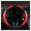 FUERU Car Steering Wheel Cover Set Universal Car Steering Wheel Cover Carbon Fiber Breathable Moisture Removal Creative Car Interior (Color : 1#) view 1