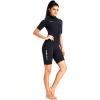 ZCCO Womens Shorty Wetsuits 3mm Neoprene Mens Front Zipper Diving Suit for Diving Swimming Surfing Snorkeling(3XL) view 3