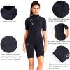 ZCCO Womens Shorty Wetsuits 3mm Neoprene Mens Front Zipper Diving Suit for Diving Swimming Surfing Snorkeling(XS) view 2