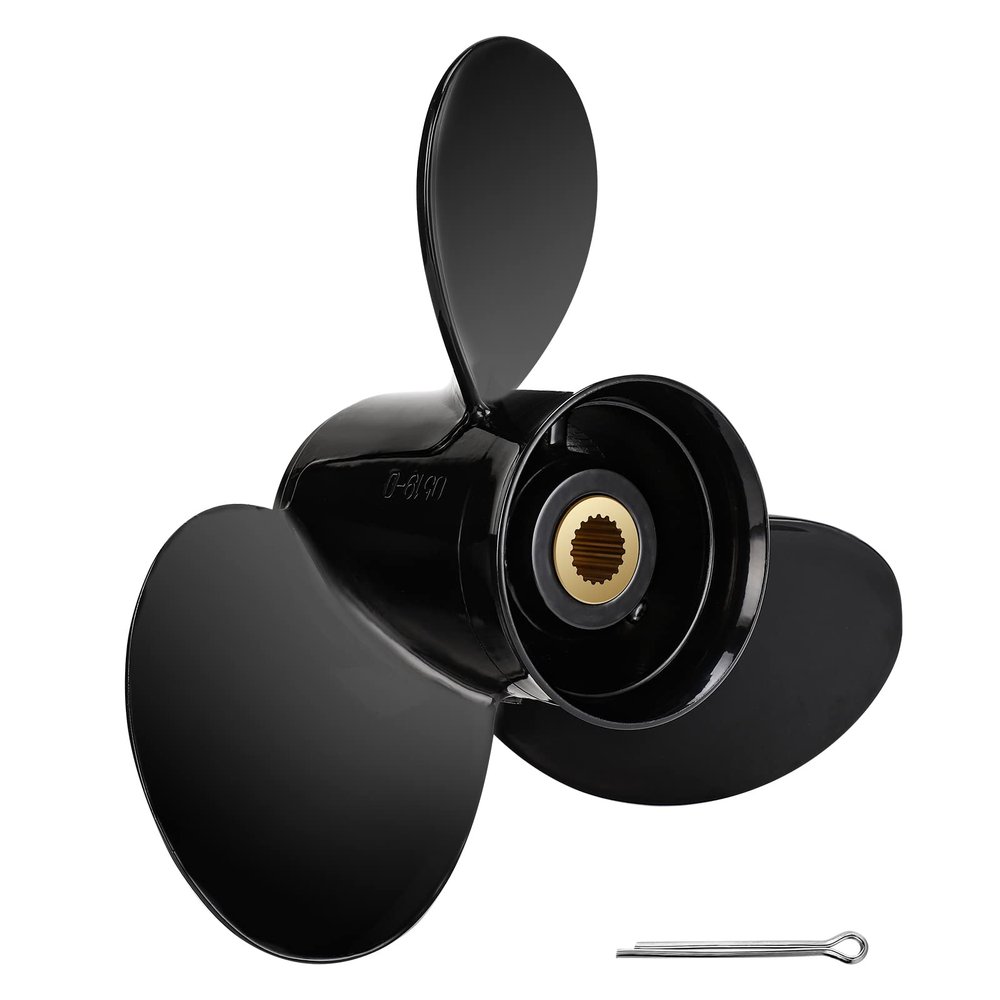 Meruzue 14 1/2'' X 19'' fit Volvo Penta SX Drive 3.0L/4.3L/5.0L/5.7L/5.8L/7.4L/8.2L Engines OEM Upgrade Aluminum Outboard Propeller NO.3817468 3 Blades 19 Spline Tooth,RH