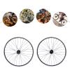 Bike Wheelset, 29 inch Bicycle Front Rear Wheels Disc Brake Freewheel Hub 7/8/9/10/11/12 Speed (29 inch Black) view 2