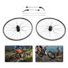 Bike Wheelset, 29 inch Bicycle Front Rear Wheels Disc Brake Freewheel Hub 7/8/9/10/11/12 Speed (29 inch Black) view 4
