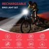 Ultra Bright Bike Light Set USB Rechargeable Bicycle Lights for Night Riding Front and Back Cycling Light LED Bike Headlight Flashing Light Warning Taillight (Head Light and Tail Light Combination) view 2