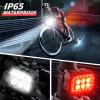 Ultra Bright Bike Light Set USB Rechargeable Bicycle Lights for Night Riding Front and Back Cycling Light LED Bike Headlight Flashing Light Warning Taillight (Head Light and Tail Light Combination) view 3