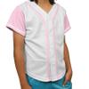 DIGITMON Kids Baseball Jersey Button Down Premium Hip Hop T Shirts Uniform WHITEPINK 6-Month Infants view 1