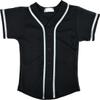 DIGITMON Kids Baseball Jersey Button Down Premium Hip Hop T Shirts Uniform Blackwhite 6-Month Infants view 3