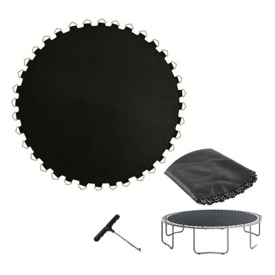 JIUYEKEW Trampoline Replacement Jumping Mat, Round Trampoline Safety Pad Universal Replacement Spring Mats, Fits 8ft 10ft Frame, Using 5.5inch Springs (8FT/48 Buckles)