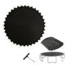 JIUYEKEW Trampoline Replacement Jumping Mat, Round Trampoline Safety Pad Universal Replacement Spring Mats, Fits 8ft 10ft Frame, Using 5.5inch Springs (8FT/48 Buckles) view 1