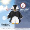 YOUNGER TREE Toddler Baby Boy Girl Penguin Raincoat Cute Cartoon Hoodie Zipper Coat Outfit (Penguin, 24 Months) view 2