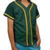 DIGITMON Kids Baseball Jersey Button Down Premium Hip Hop T Shirts Uniform FGREENGOLD 6-Month Infants view 1