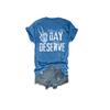 Have The Day You Deserve Tank Womens Day You Deserve Shirt Have The Day You Deserve Tank Fun Skull Graphic Tee Funny Vneck Tops Casual Tshirts Plus Size 4XL view 3