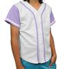 DIGITMON Kids Baseball Jersey Button Down Premium Hip Hop T Shirts Uniform WHITELAVENDER 6-Month Infants view 1