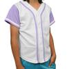 DIGITMON Kids Baseball Jersey Button Down Premium Hip Hop T Shirts Uniform WHITELAVENDER 6-Month Infants view 2