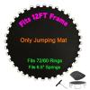 JIUYEKEW Garden Trampoline Replacement Mat, 12 13 14 ft Trampoline Jump Mat Using 6.5inch Springs, Trampoline Floor Mat with 72/80/82/88 Buckles (12FT/72 Buckles) view 1