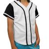 DIGITMON Kids Baseball Jersey Button Down Premium Hip Hop T Shirts Uniform WHITEBLACK 6-Month Infants view 1