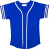 DIGITMON Kids Baseball Jersey Button Down Premium Sleeve Two-Striped T Shirts Uniform ROYALWHITE 6Mo Infants view 2