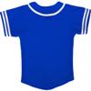 DIGITMON Kids Baseball Jersey Button Down Premium Sleeve Two-Striped T Shirts Uniform ROYALWHITE 6Mo Infants view 3