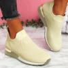Women's Orthopedic Breathable Sneakers, Non-Slip Mesh Casual Fashion Tennis Running Sneakers 2023 New Walking Shoes with Arch Support, Premium Fashion Sneaker Comfortable Walking Shoes (Khaki #3, 9) view 1