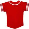DIGITMON Kids Baseball Jersey Button Down Premium Sleeve Two-Striped T Shirts Uniform Redwhite 6Mo Infants view 3